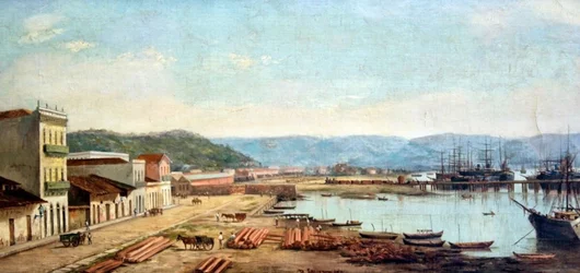 Hafen des Konsulats und Serra do Mar